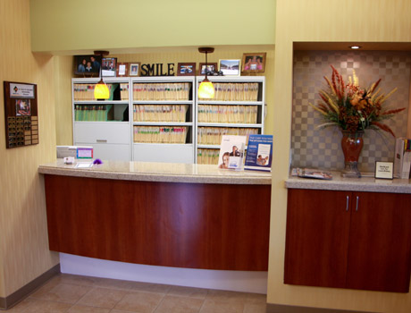 Reception desk